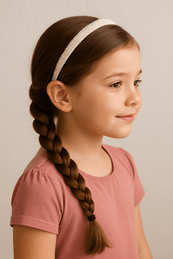 Peinados Elegantes Con Diadema Para Niña Rápida Y Bonita