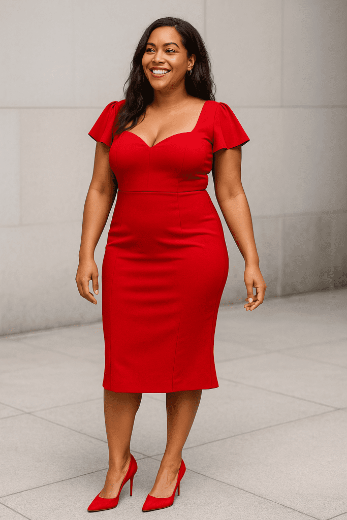 Zapatos Ideales Que Realzan Un Vestido Rojo