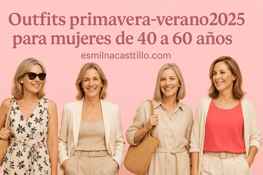 Outfits primavera-verano 2025 para mujeres de 40 a 60 años