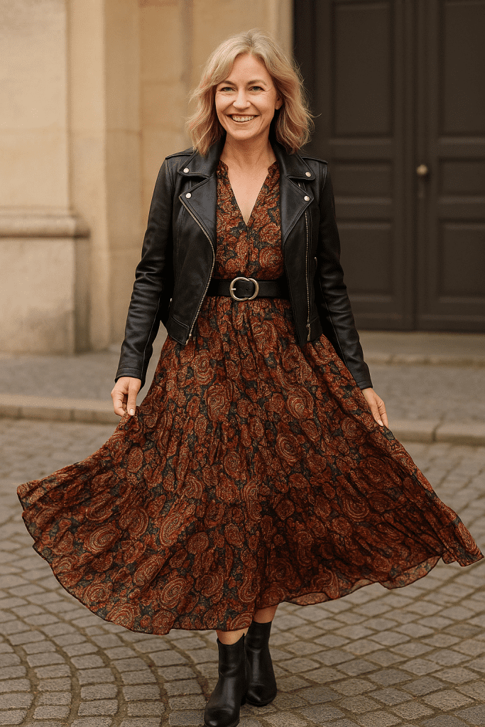 Cómo Llevar el Estilo Moto Boho a los 40