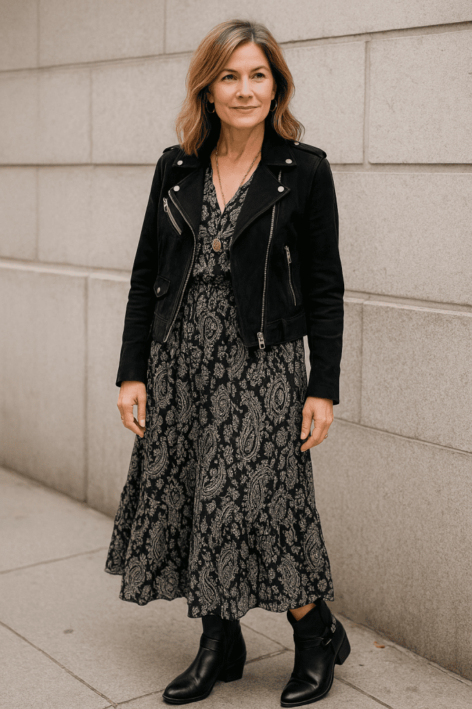 Cómo Llevar el Estilo Moto Boho a los 40 y Verte Moderna y Femenina