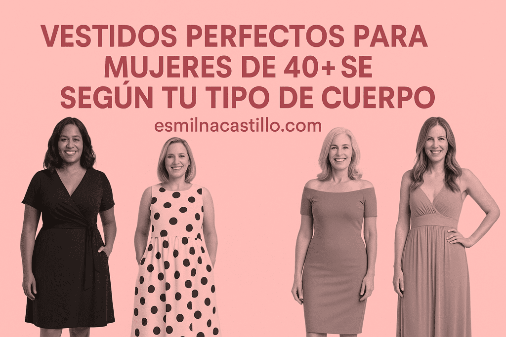Vestidos Perfectos para Mujeres de 40+ Según Tu Tipo de Cuerpo