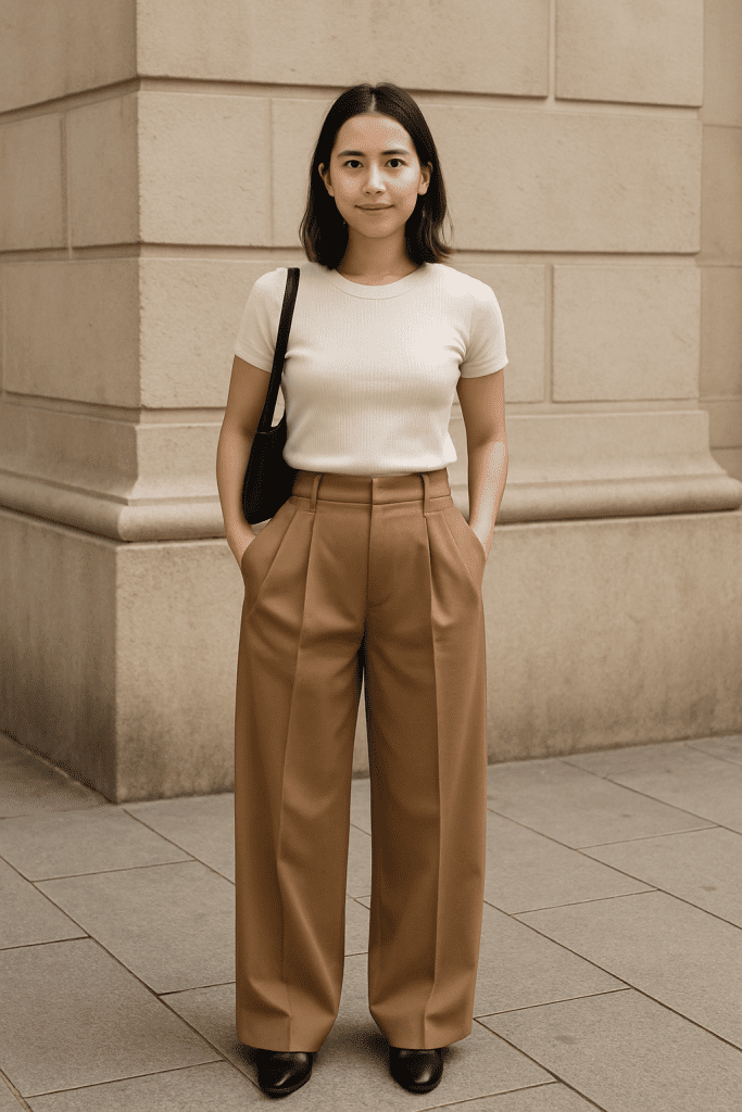 Pantalones Anchos para Mujeres Bajitas