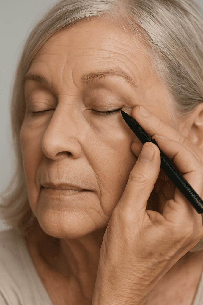 Cómo Delinear los Ojos Después de los 60 sin Marcar las Arrugas