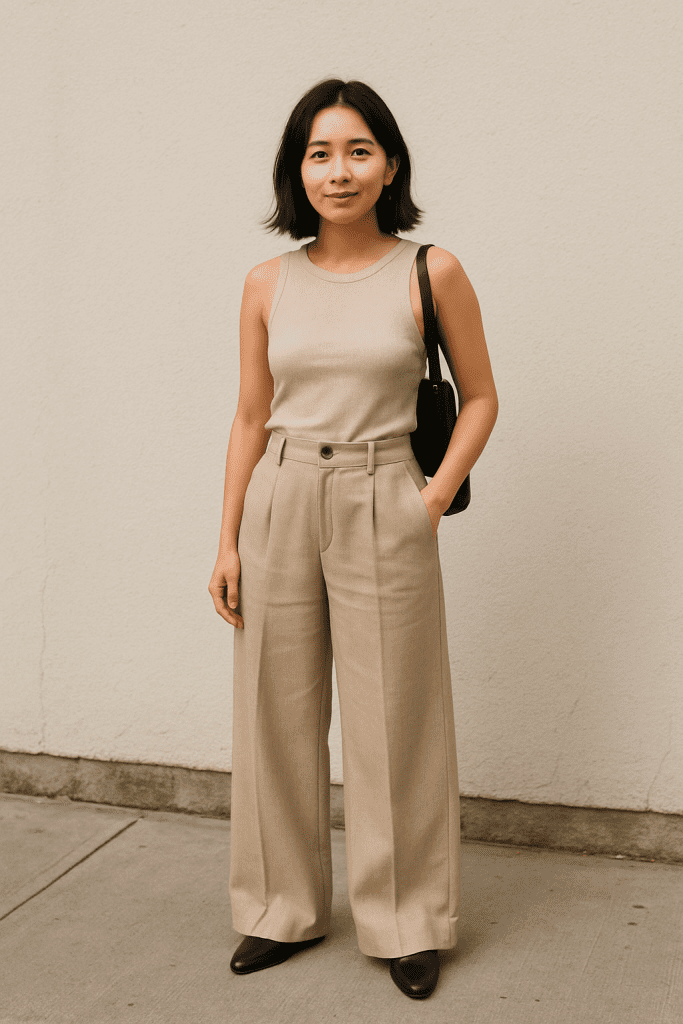 Cómo Usar Pantalones Anchos si Eres de Estatura Baja