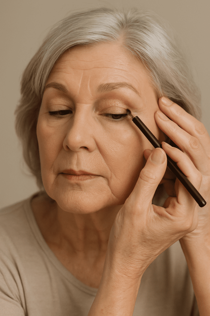 Delineado para Párpados Caídos en Mujeres de 60 Años