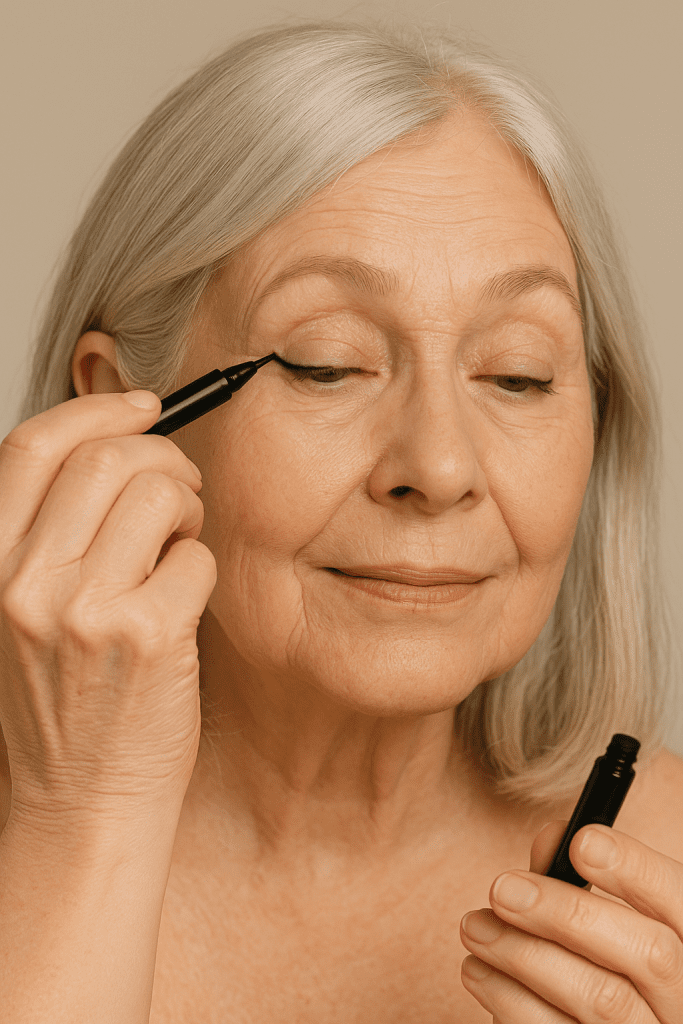 Delineado para Párpados Caídos en Mujeres de 60 Años