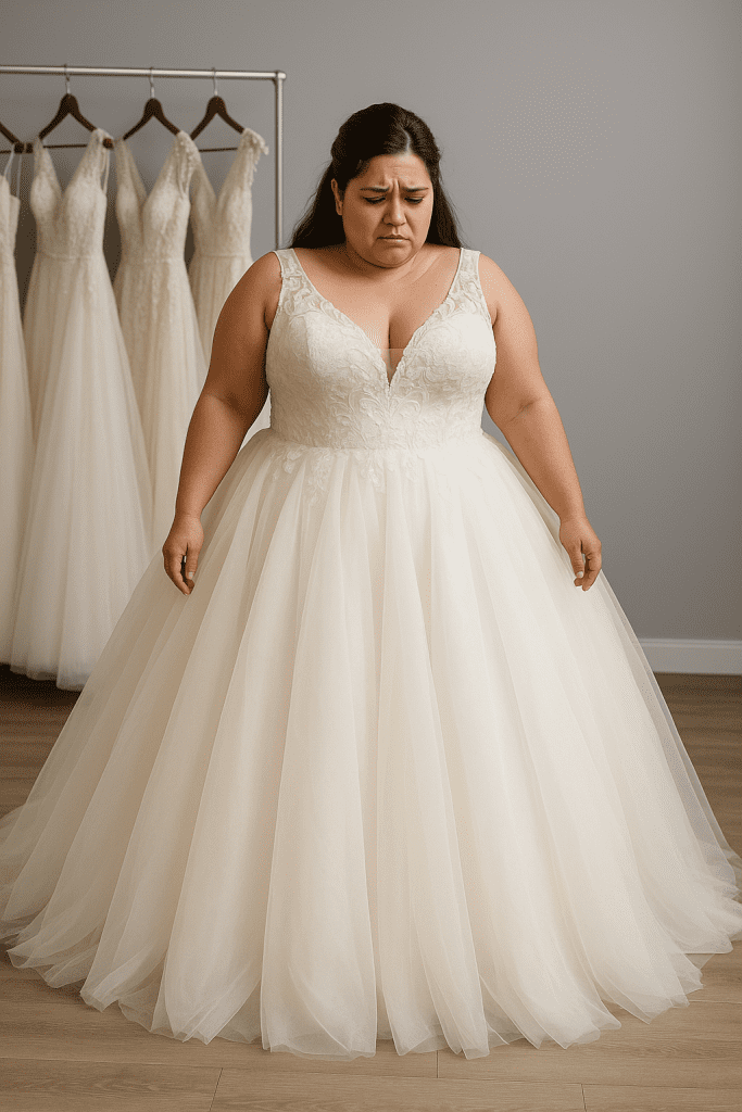 Errores que Evitar al Elegir un Vestido de Boda para Gorditas y Bajitas