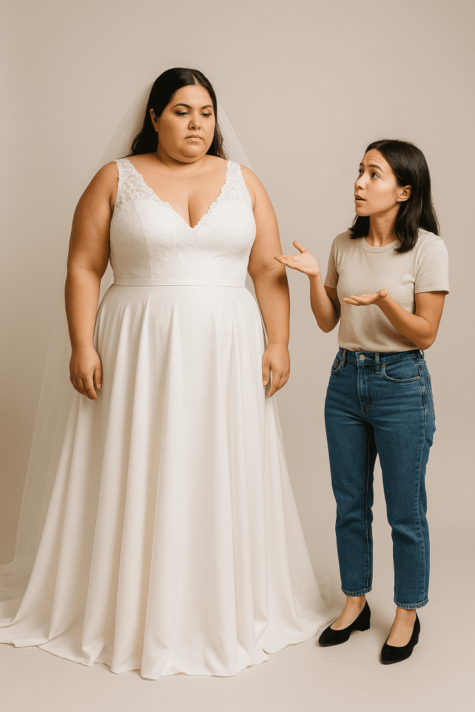 Errores que Evitar al Elegir un Vestido de Boda para Gorditas y Bajitas