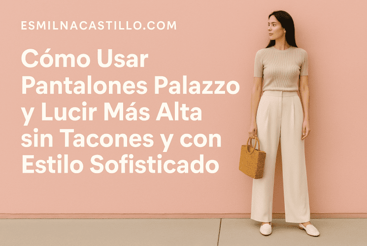 Cómo Usar Pantalones Palazzo y Lucir Más Alta