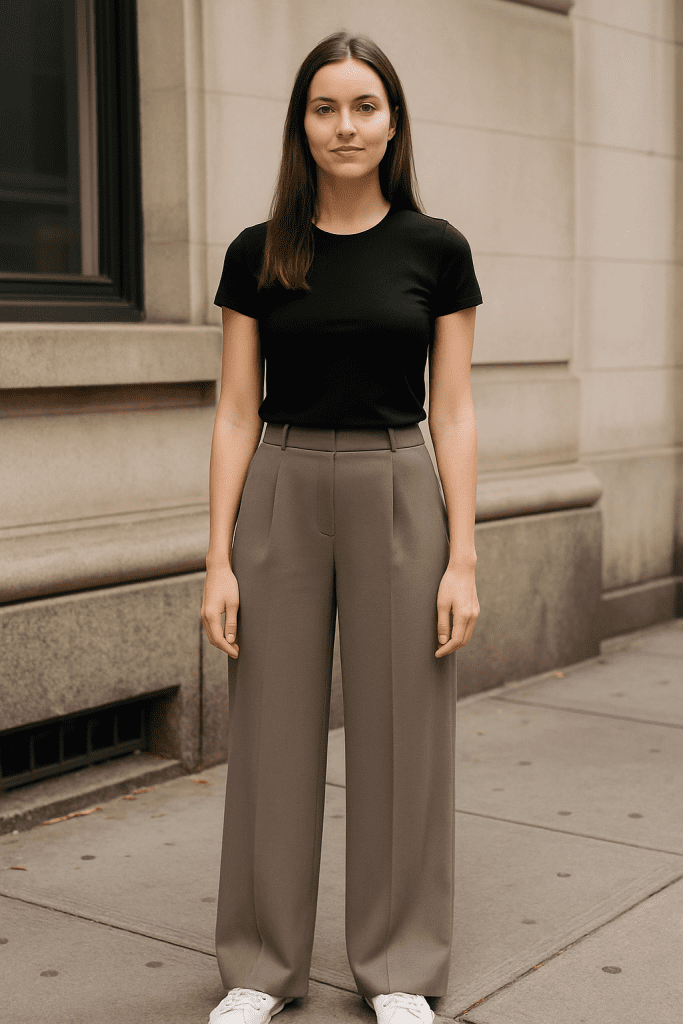 Cómo Usar Pantalones Palazzo y Lucir Más Alta