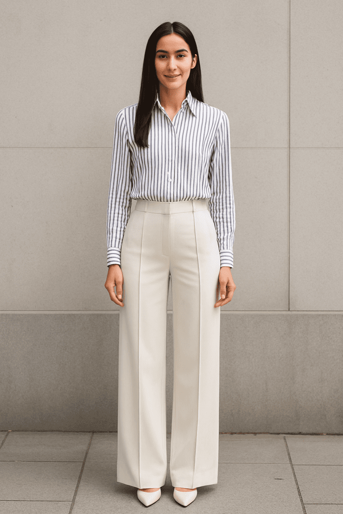 Cómo Usar Pantalones Palazzo y Lucir Más Alta