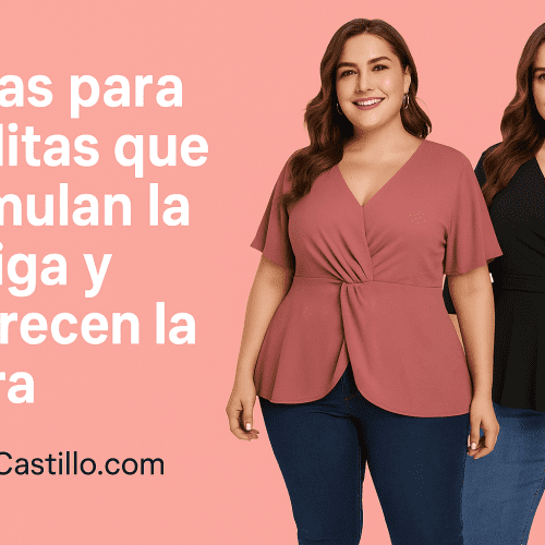 Blusas para gorditas que disimulan la barriga y favorecen la figura