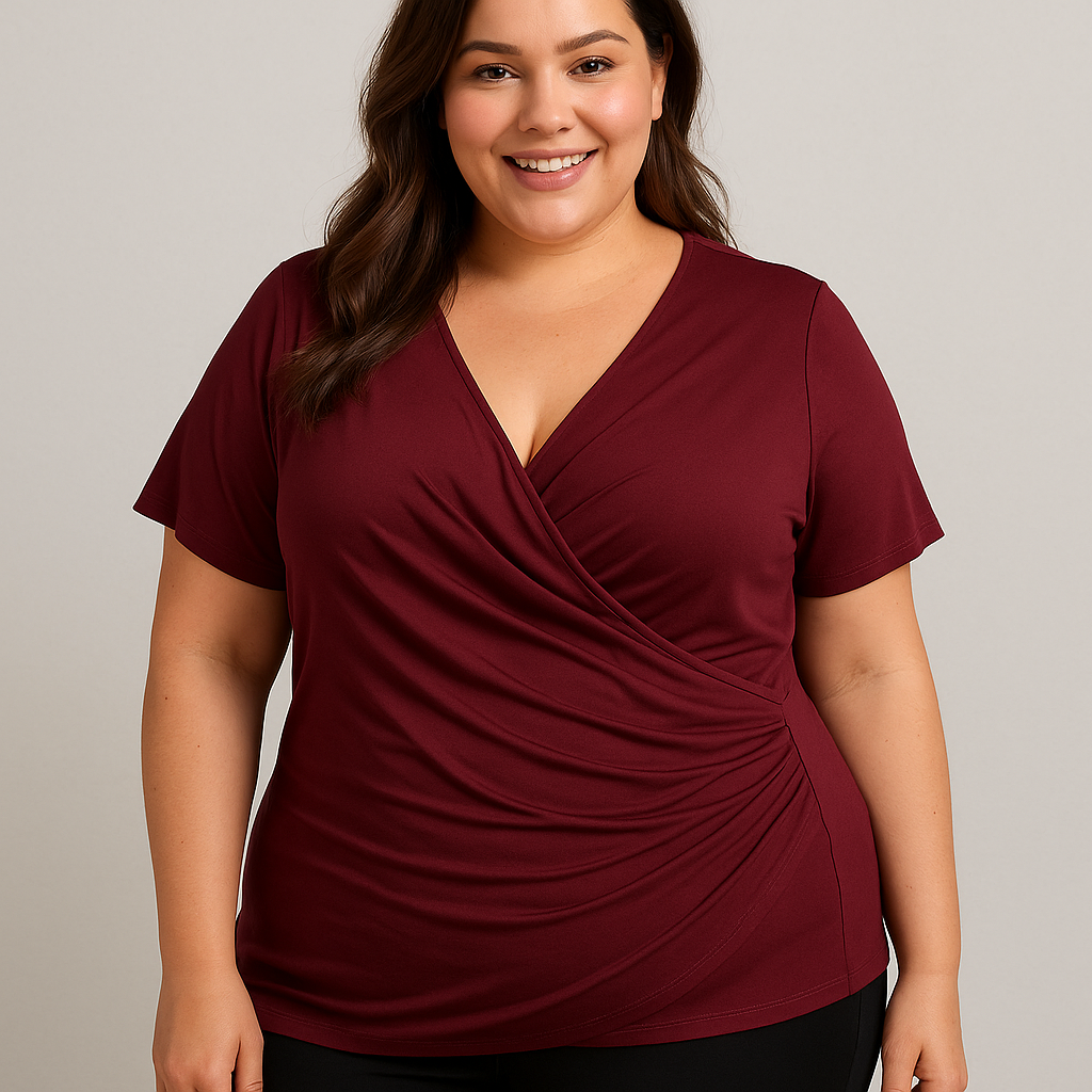 Blusas para gorditas que disimulan la barriga y favorecen la figura