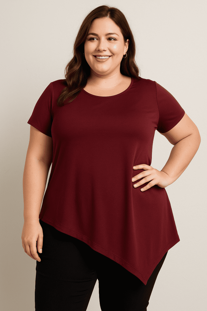 Blusas para gorditas que disimulan la barriga y favorecen la figura