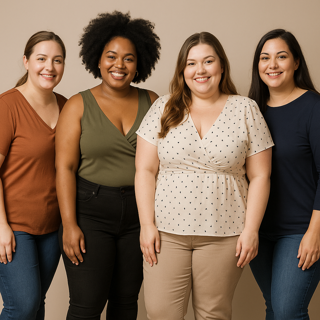 Cómo Elegir Blusas para Gorditas Según el Tipo de Cuerpo