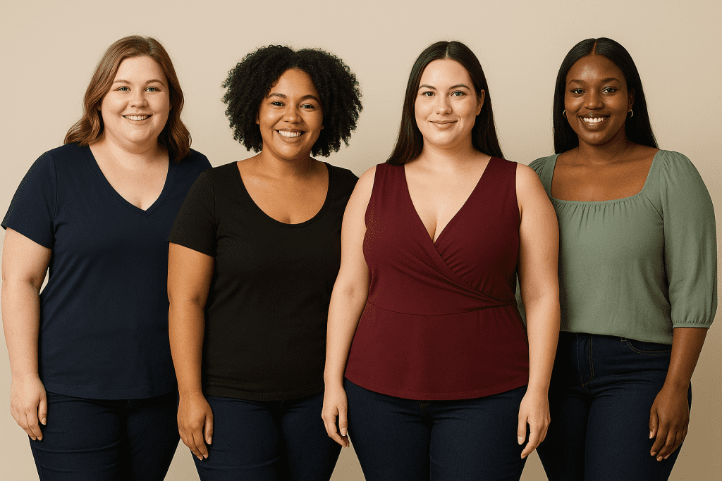 Cómo Elegir Blusas para Gorditas Según el Tipo de Cuerpo