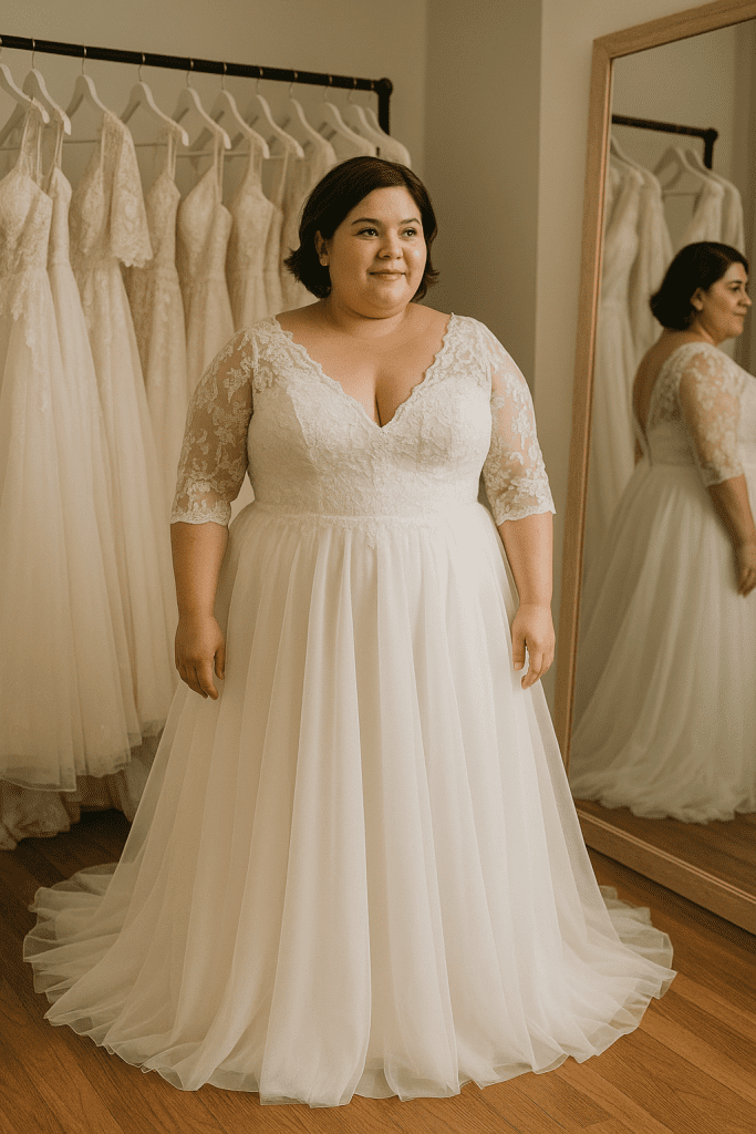 Cómo Elegir el Vestido de Boda Perfecto Si Eres Gordita y de Estatura Baja