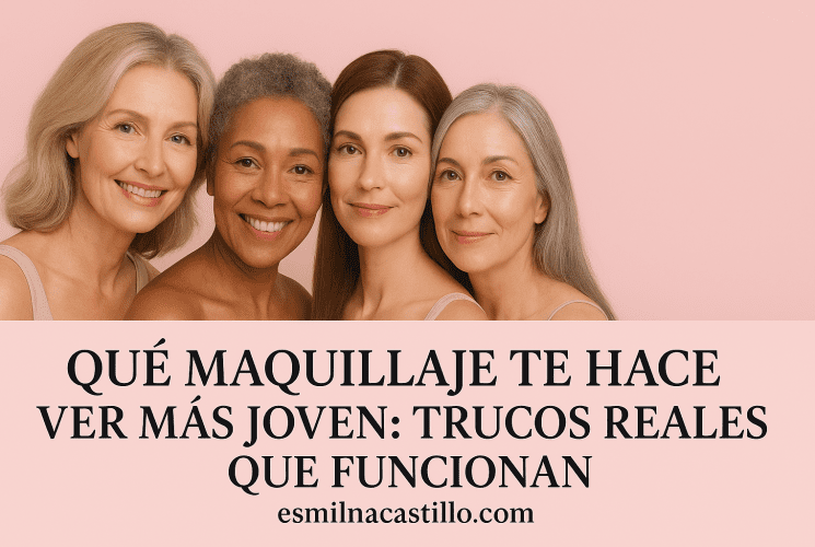 Qué tipo de maquillaje te hace ver más joven