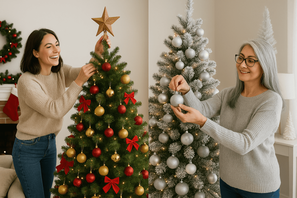 Casas Decoradas de Navidad Sencillas
