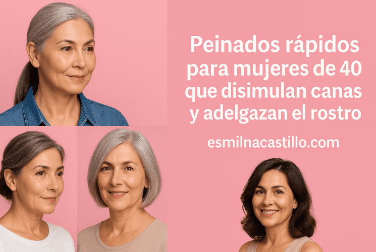 Peinados Rápidos Para Mujeres De 40 Que Disimulan Canas Y Adelgazan El Rostro