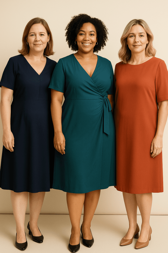 Vestidos que disimulan la barriga y los brazos sin esfuerzo