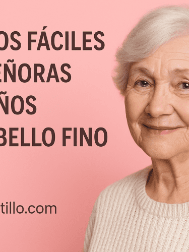 5 Peinados fáciles para señoras de 80 años con cabello fino