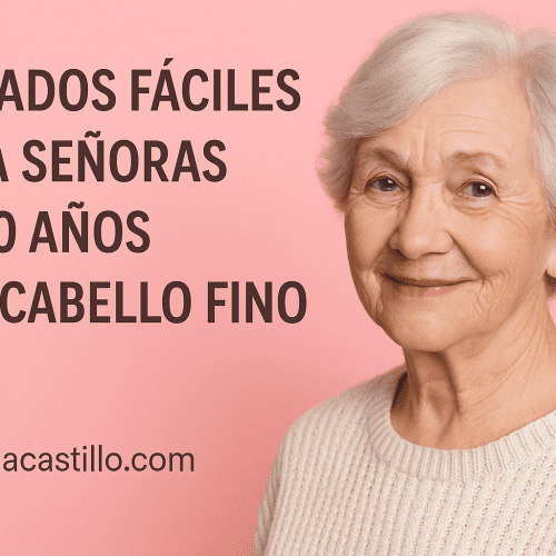 Peinados fáciles para señoras de 80 años con cabello fino