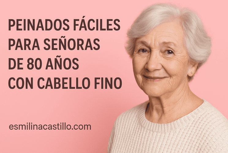 Peinados fáciles para señoras de 80 años con cabello fino