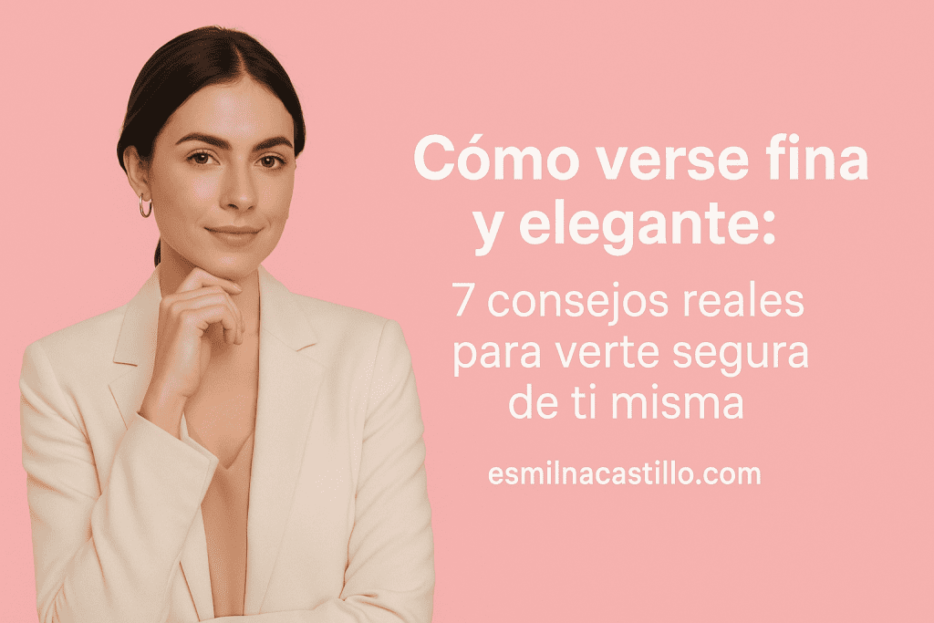 Cómo verse fina y elegante