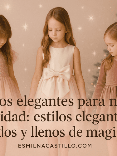 Vestidos elegantes para niñas en Navidad: 6 estilos elegantes, cómodos y llenos de magia