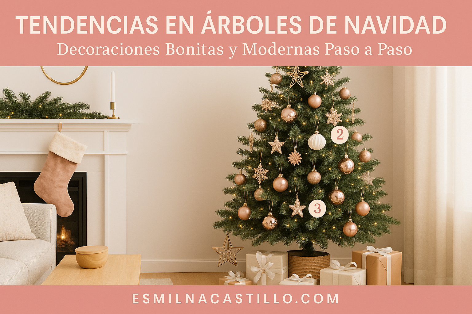 Tendencias en Árboles de Navidad: 8 Decoraciones Bonitas y Modernas Paso a  Paso - Esmilna Castillo, image size:1536x1024