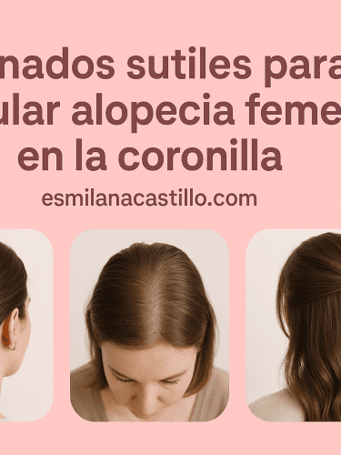TOP 5 Peinados Sutiles Para Disimular Alopecia Femenina En La Coronilla