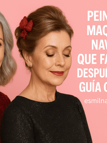 Peinados y maquillaje navideño que favorecen después de los 50: guía completa
