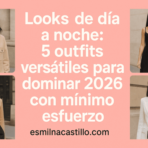 Looks de día a noche: 5 outfits versátiles para dominar 2026 con mínimo esfuerzo