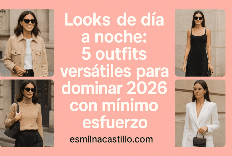 Looks de día a noche: 5 outfits versátiles para dominar 2026 con mínimo esfuerzo