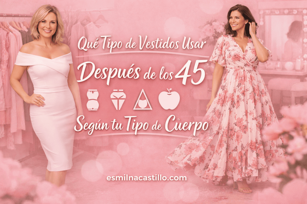 Qué Tipo de Vestidos Usar Después de los 45 Según tu Tipo de Cuerpo
