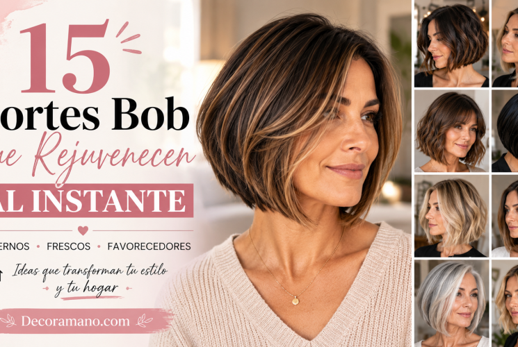 15 Cortes Bob que Rejuvenecen al Instante